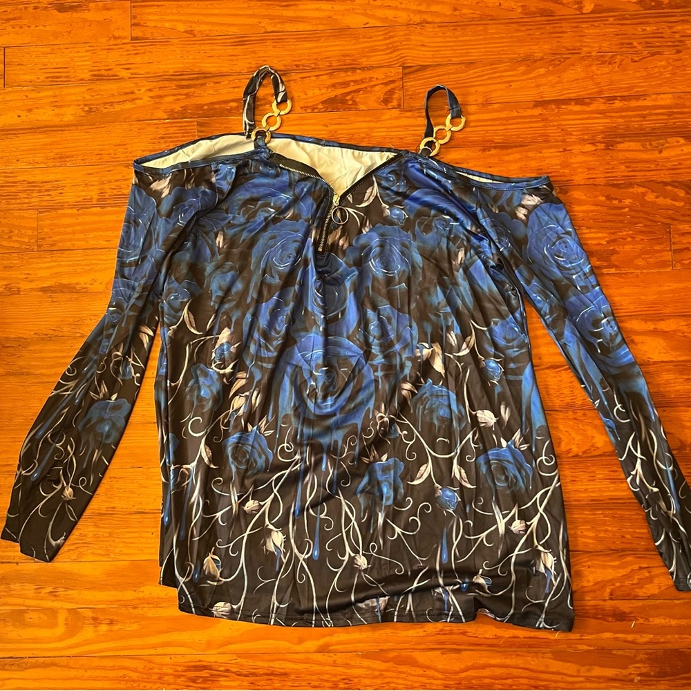 Women Leopard Print Off-Shoulder Blouse